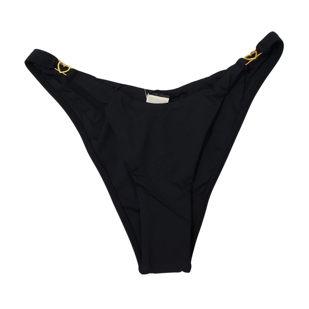 L*Space Swim Ziggy Bitsy Bottoms Women Small Black Beach Vacation NWT $92 🔥
